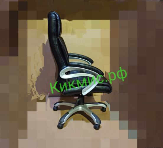 Кресло руководителя Аллегро экокожа Молеро черный/пластик ИМ