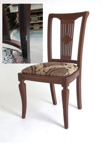 Стул "Милорд №4" 2й СОРТ (Темный Орех+патина темная)