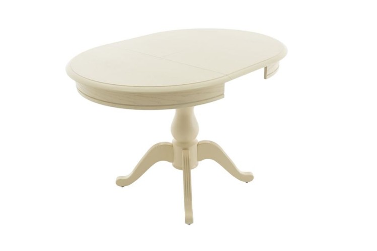 Стол "Фабрицио-1" раздвижной (D 820 / Цвет дерева:Тон 10 Слоновая кость RAL 1015)