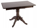 Стол на одной ноге Альт-110 раздвижной (Шоколад/массив березы, Шпон)