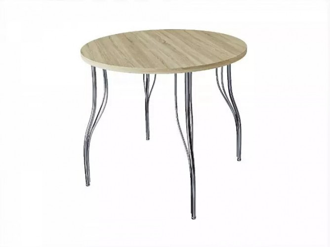 Стол для кафе ЛОСС круглый d 83 ЛДСП 22 мм дуб сонома