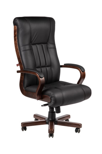 Кресло руководителя Бостон экокожа черн МБ кантри