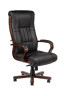 Кресло руководителя Бостон экокожа черн МБ кантри