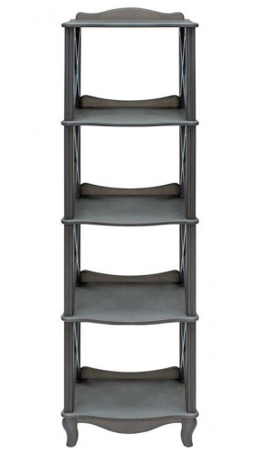 Этажерка-стеллаж "Джульетта"-4 (серый ясень) Вис