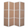 Ширма Gloria-4 (каркас белый/ вставка орех)