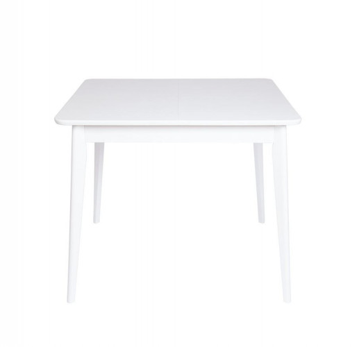 Стол обеденный квадратный Рэй-0090 (90х90(125) х75 белая эмаль)