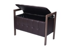 Пуф "Луго" (Леон)  коричневый