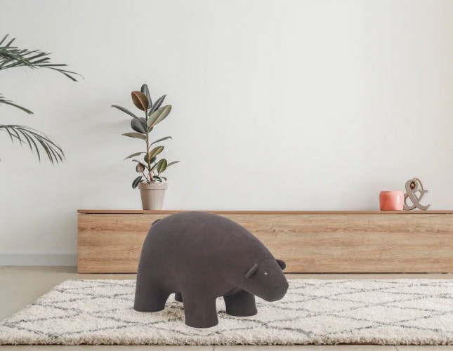 Пуф Bear (ткань Omega 22) темный