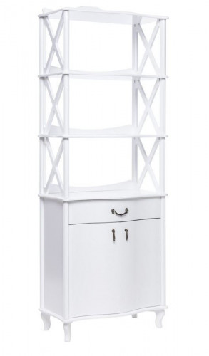 Этажерка с распашными дверями ДЖУЛЬЕТТА -3 (Молочный дуб) Ls