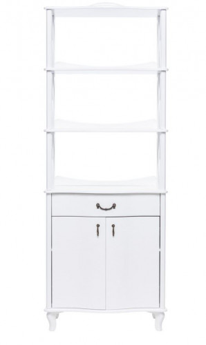 Этажерка с распашными дверями ДЖУЛЬЕТТА -3 (Молочный дуб) Ls