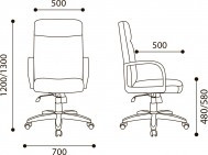 Кресло Консул стандарт кожа (черная)