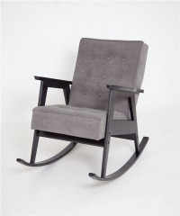 Кресло-качалка РЕТРО (венге / RS 15 - темно-серый)