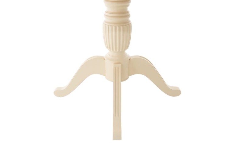 Стол "Леонардо-1 Комби" раздвижной (D 1000 / Тон 7 Темный орех/Тон 10 Слоновая кость R1015)