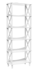 Этажерка-стеллаж ШИРОКАЯ ДЖУЛЬЕТТА -5 (Молочный дуб) Ls