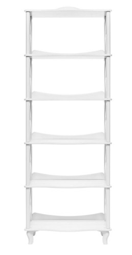 Этажерка-стеллаж ШИРОКАЯ ДЖУЛЬЕТТА -5 (Молочный дуб) Ls