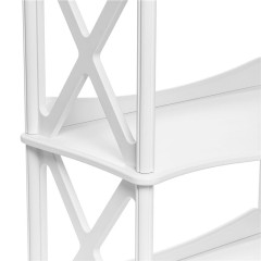 Этажерка-стеллаж ШИРОКАЯ ДЖУЛЬЕТТА -5 (Молочный дуб) Ls