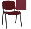 Стул для посетителей ИЗО черный каркас кожзам V25 бордовый