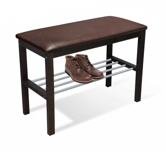 Банкетка SHT-В2 Sheffilton (дерево-кожзам/венге-коричневый) Sheffilton