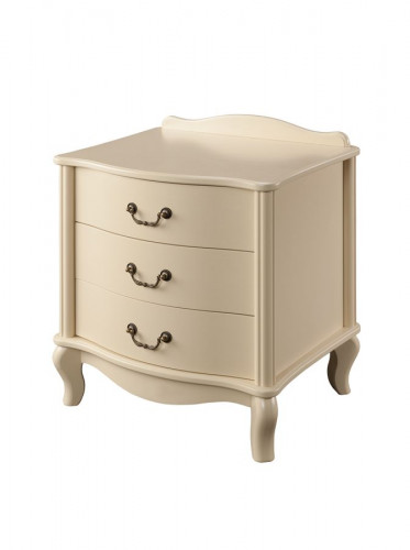 Прикроватная тумбочка Джульетта 3 ящика (Дуб шампань)  Ls