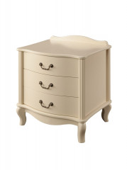Прикроватная тумбочка Джульетта 3 ящика (Дуб шампань)  Ls