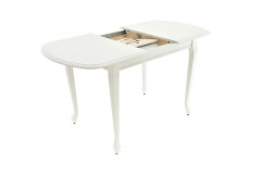 Стол "Прага 110" раздвижной (1100х700 / Цвет дерева: Тон 9 Эмаль белая)
