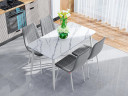 Стол для кафе Uni-Form-S2.2B (1300х700) SGrey/White Matt Marble