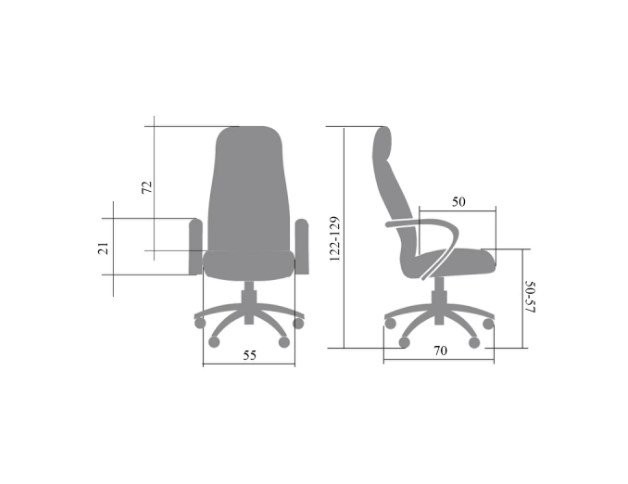 Кресло руководителя Alberto steel нат кожа коричневая МБ дерево ИМ