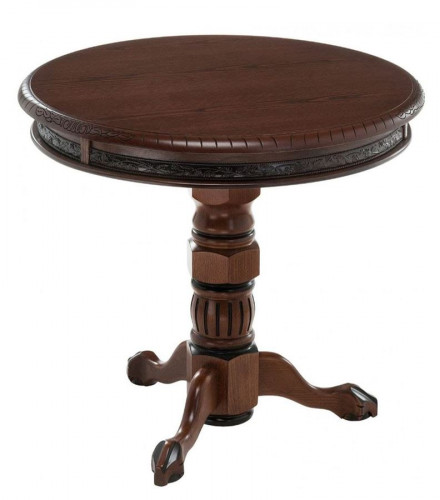 Кофейный стол "Милорд-d70" (Темный орех+патина)