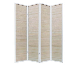 Ширма 1010-4 (каркас-белый/бамбук-натурель)