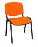 Стул для посетителей ИЗО черный каркас ткань ZT2 оранжевый