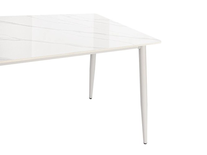 Стол для кафе Uni-Form-S2.2B (1300х700) SGrey/White Gloss Marble