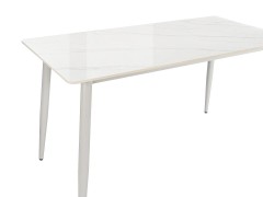 Стол для кафе Uni-Form-S2.2B (1300х700) SGrey/White Gloss Marble