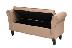 Пуф &quot;Ринкон&quot; (Морган) бежевый кожзам