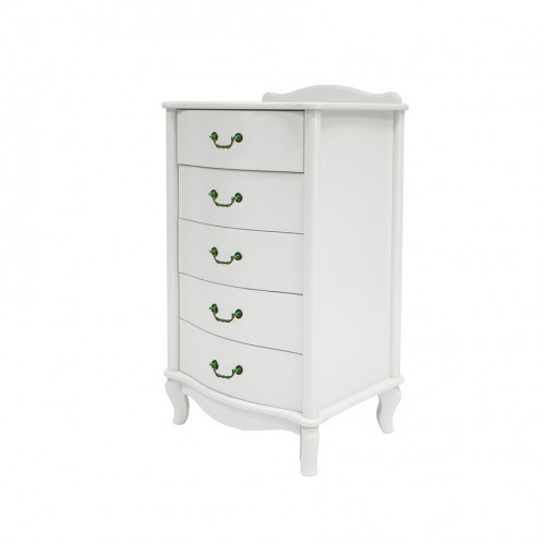Комод Джульетта узкий (5 ящиков) Молочный дуб  Ls