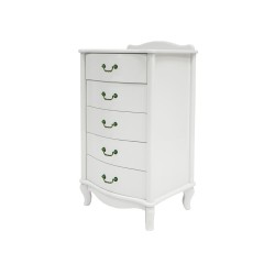 Комод Джульетта узкий (5 ящиков) Молочный дуб  Ls
