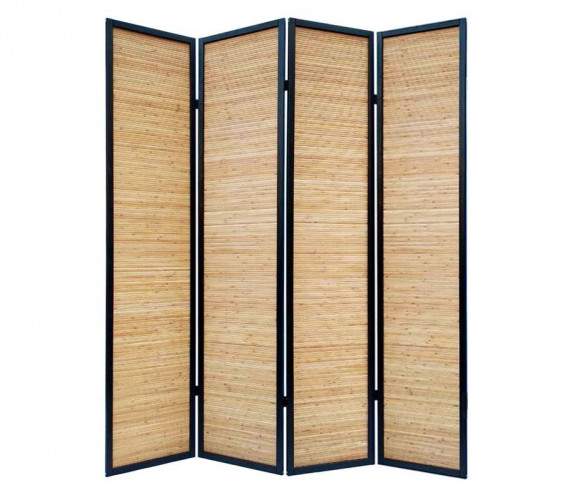 Ширма 1010-4 (каркас-венге/бамбук-коньяк)