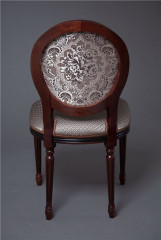 Стул "Милорд-15" (Темный орех+патина / ткань Luiza Mocco)