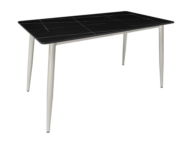 Стол для кафе Uni-Form-S2.2B (1300х700) SGrey/Black Matt Laurent