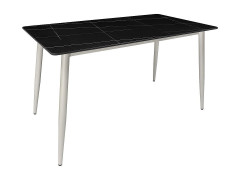 Стол для кафе Uni-Form-S2.2B (1300х700) SGrey/Black Matt Laurent