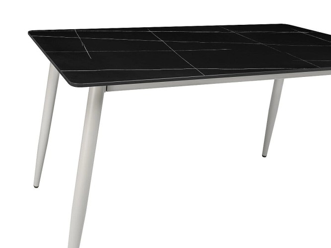 Стол для кафе Uni-Form-S2.2B (1300х700) SGrey/Black Matt Laurent