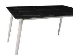 Стол для кафе Uni-Form-S2.2B (1300х700) SGrey/Black Matt Laurent