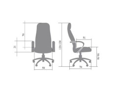 Кресло руководителя Дипломат экокожа черная/хром ИМ