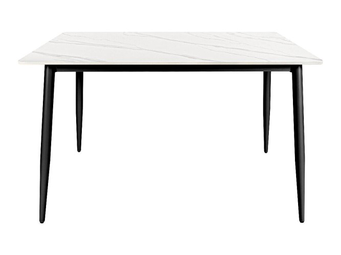 Стол для кафе Uni-Form-S2.2B (1300х700) SBlack/White Matt Marble