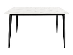 Стол для кафе Uni-Form-S2.2B (1300х700) SBlack/White Matt Marble