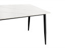 Стол для кафе Uni-Form-S2.2B (1300х700) SBlack/White Matt Marble