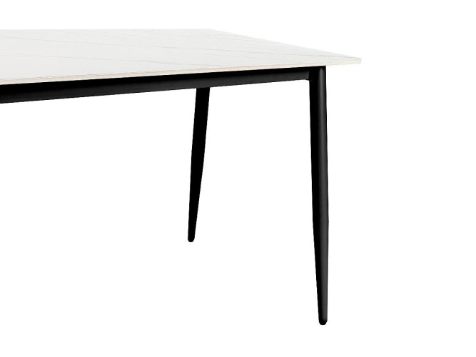 Стол для кафе Uni-Form-S2.2B (1300х700) SBlack/White Matt Marble