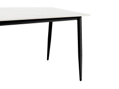 Стол для кафе Uni-Form-S2.2B (1300х700) SBlack/White Matt Marble