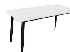 Стол для кафе Uni-Form-S2.2B (1300х700) SBlack/White Matt Marble