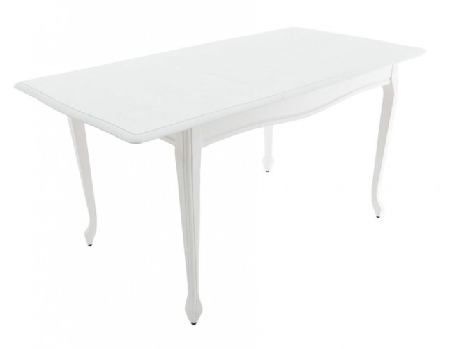Стол "Кабриоль 120" раздвижной (1200х800 / Цвет дерева: Тон 9 Эмаль белая)