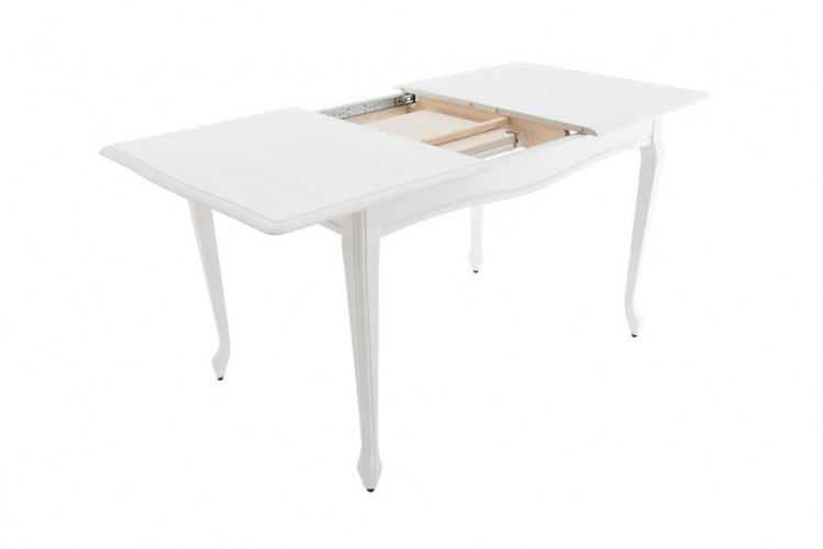 Стол "Кабриоль 120" раздвижной (1200х800 / Цвет дерева: Тон 9 Эмаль белая)